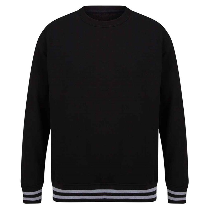 Front Row Unisex Striped Cuff Sweatshirt