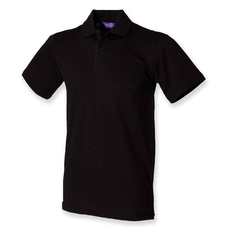Henbury Unisex Stretch Cotton Piqué Polo Shirt
