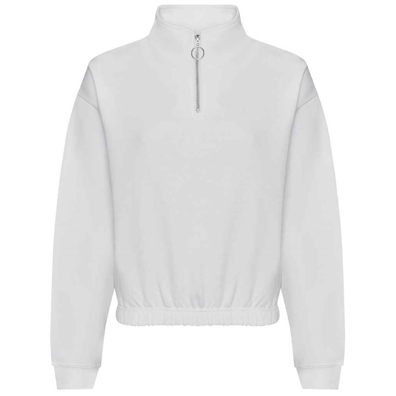 AWDis Ladies Cropped 1/4 Zip Sweatshirt