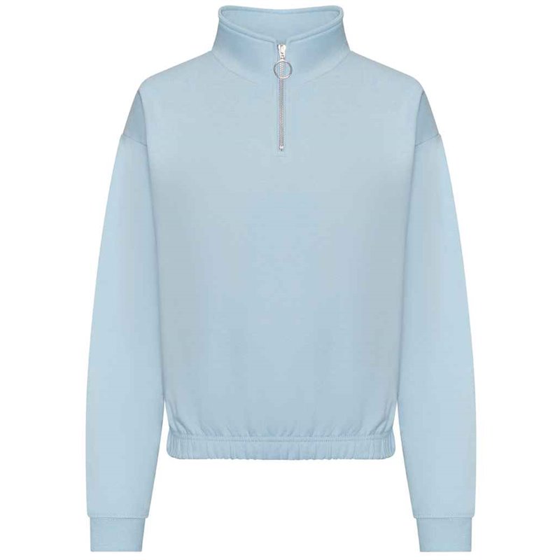 AWDis Ladies Cropped 1/4 Zip Sweatshirt