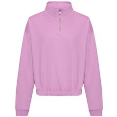 AWDis Ladies Cropped 1/4 Zip Sweatshirt