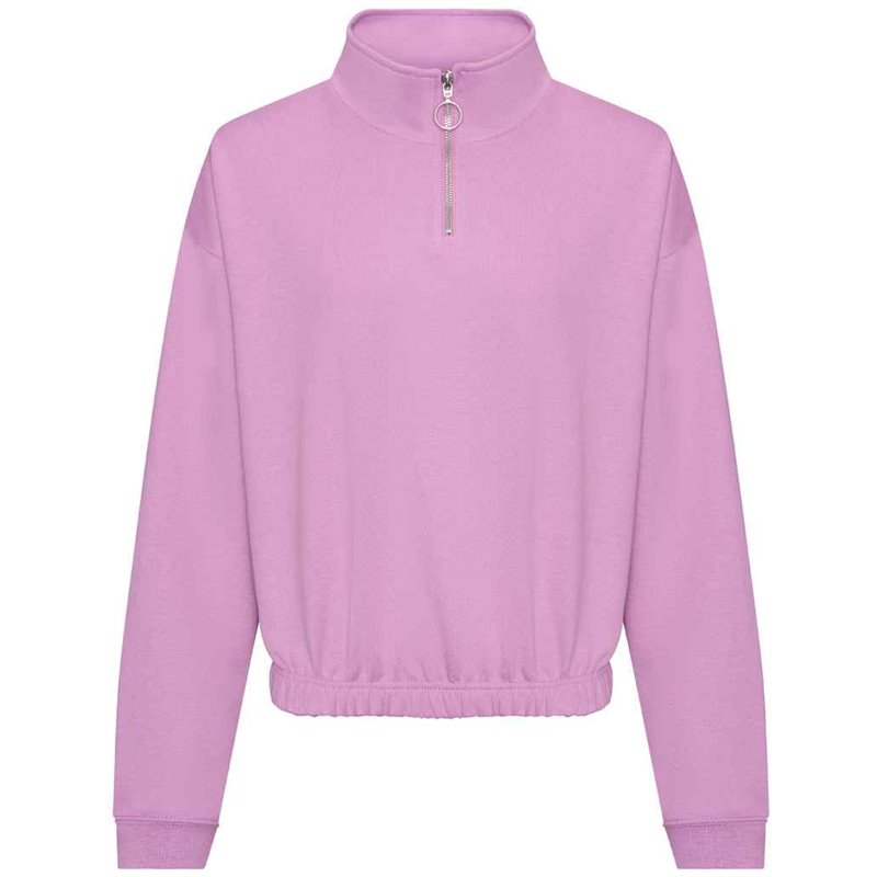 AWDis Ladies Cropped 1/4 Zip Sweatshirt