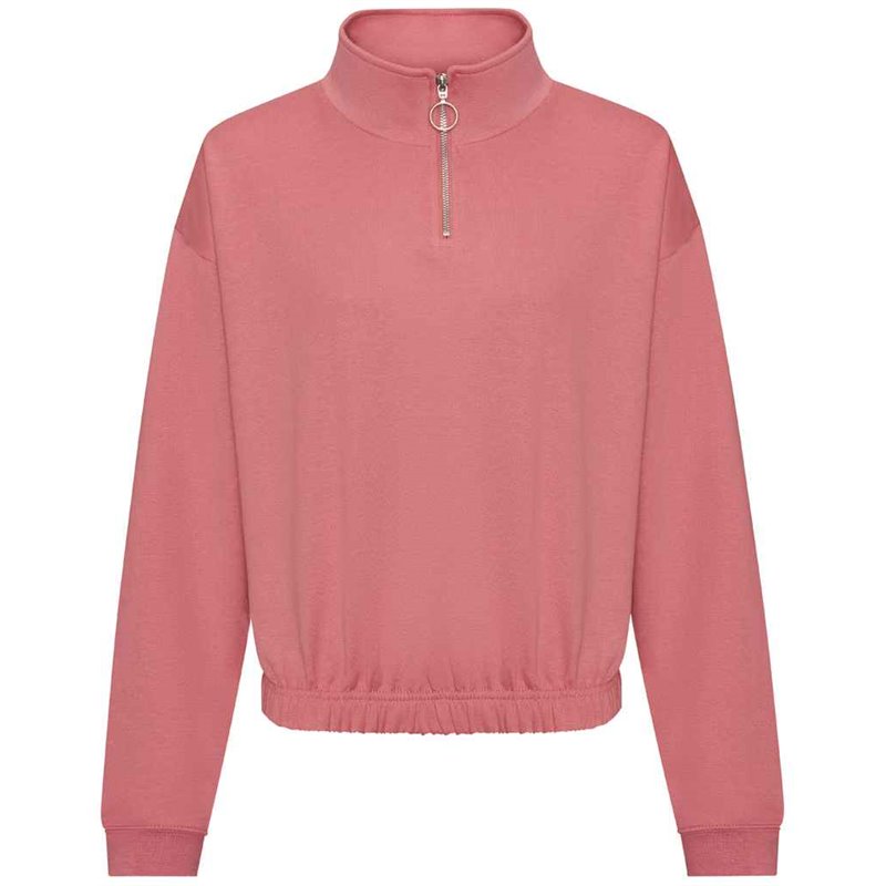 AWDis Ladies Cropped 1/4 Zip Sweatshirt