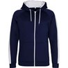 AWDis Contrast Sports Polyester Zoodie