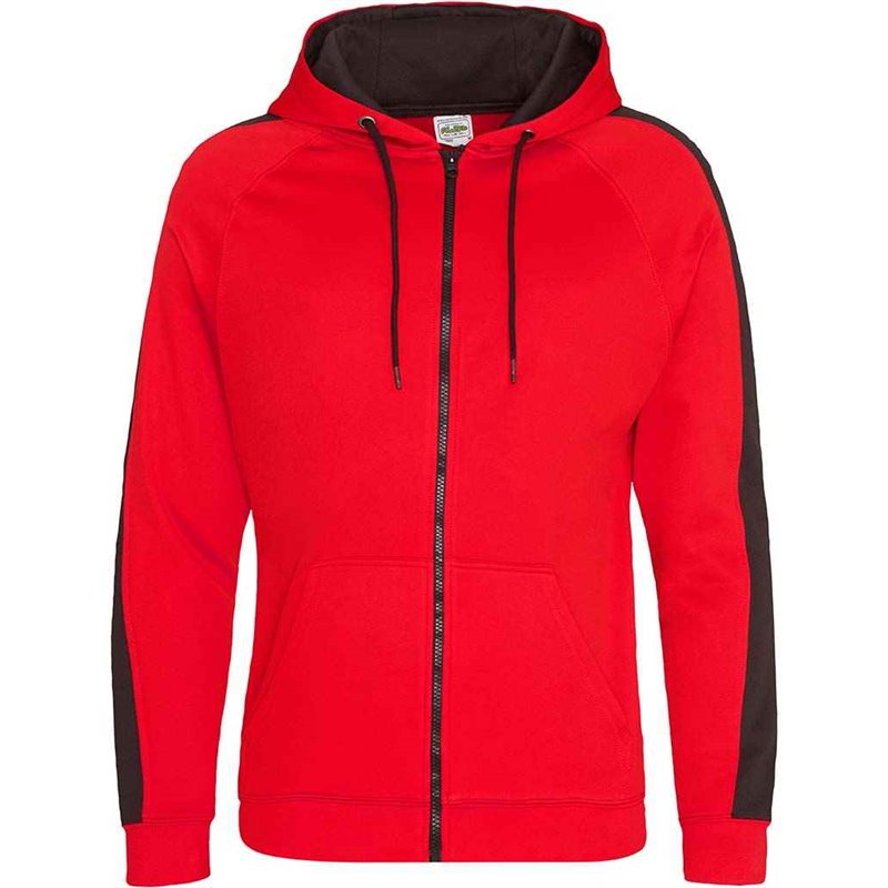 AWDis Contrast Sports Polyester Zoodie