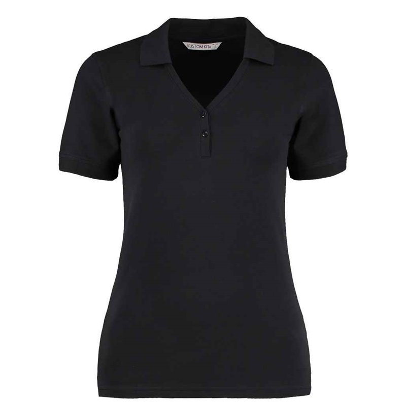 Kustom Kit Sophia Comfortec V Neck Polo Shirt