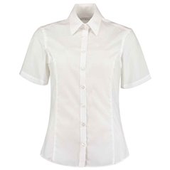 Kustom Kit Ladies Short Sleeve Tailored Business Shirt