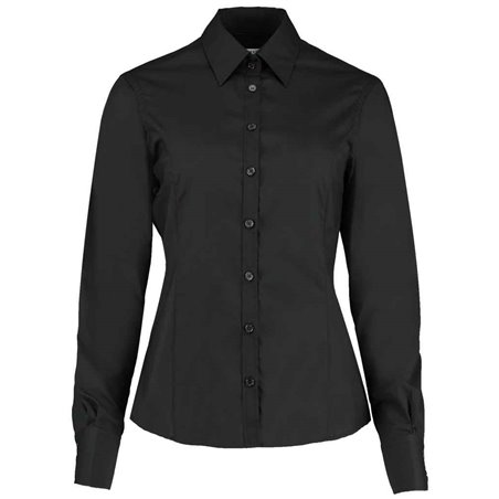 Kustom Kit Ladies Long Sleeve Tailored Business Shirt
