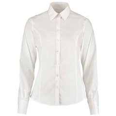 Kustom Kit Ladies Long Sleeve Tailored Business Shirt
