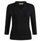 Kustom Kit Ladies 3/4 Sleeve Mandarin Collar Top