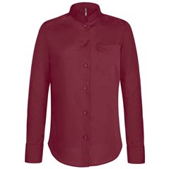 Kariban Ladies Long Sleeve Mandarin Collar Shirt