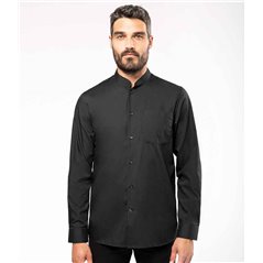 Kariban Long Sleeve Mandarin Collar Shirt