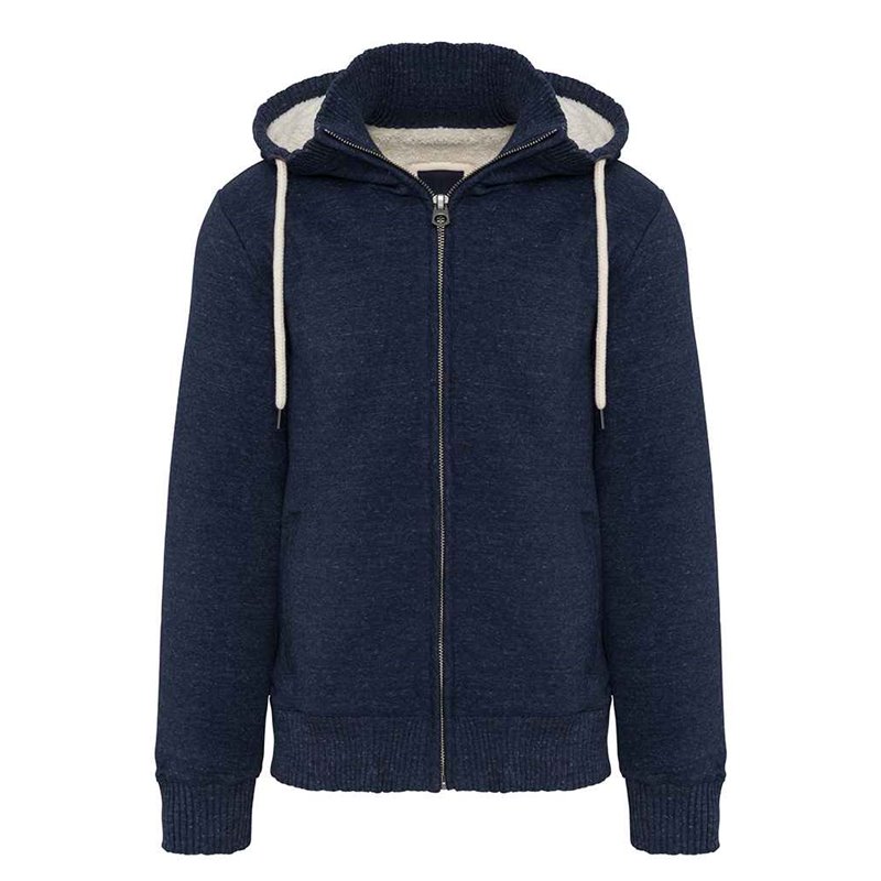 Kariban Vintage Sherpa Lined Hooded Sweatshirt