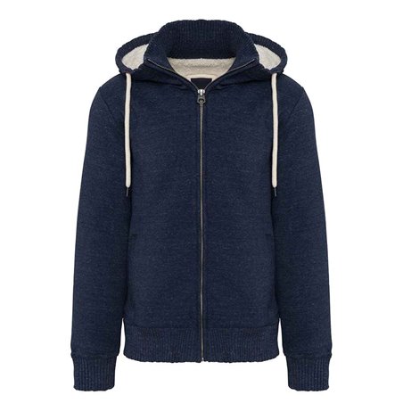 Kariban Vintage Sherpa Lined Hooded Sweatshirt