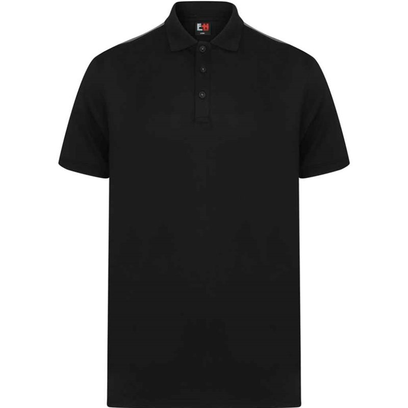 Finden and Hales Unisex Contrast Panel Piqué Polo Shirt