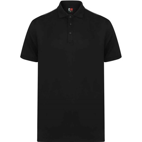 Finden and Hales Unisex Contrast Panel Piqué Polo Shirt