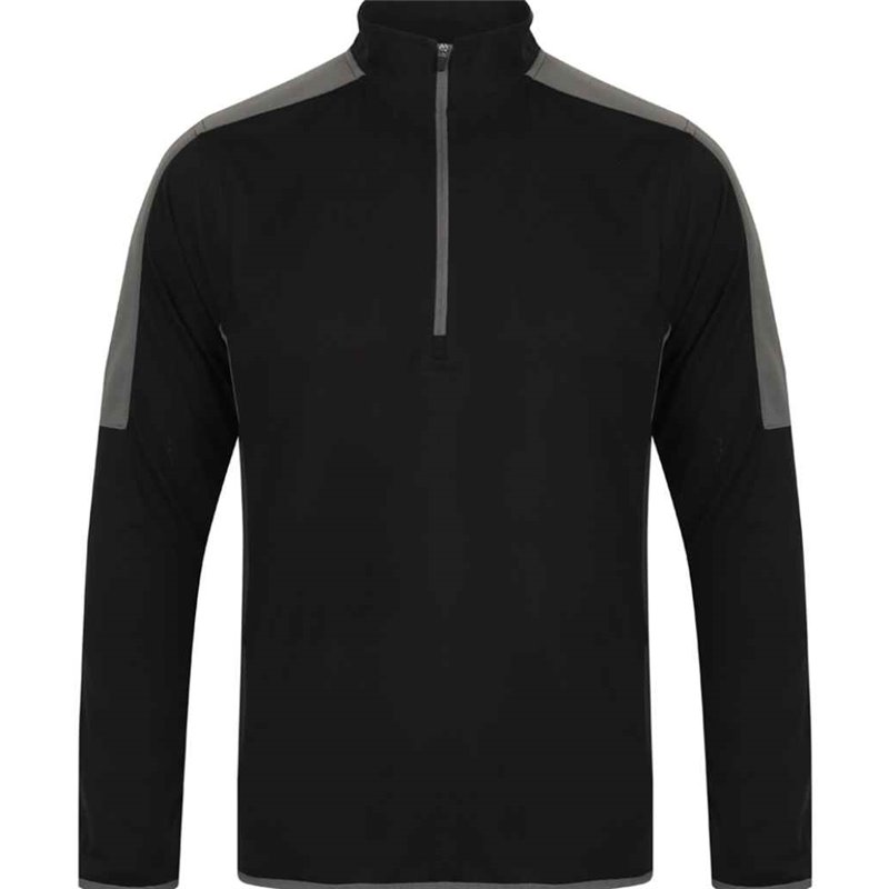 Finden and Hales Contrast Zip Neck Midlayer Top