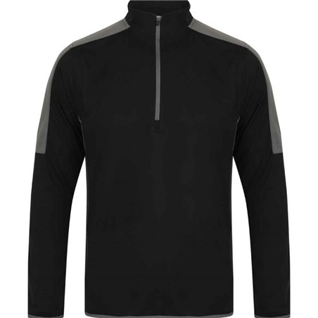 Finden and Hales Contrast Zip Neck Midlayer Top