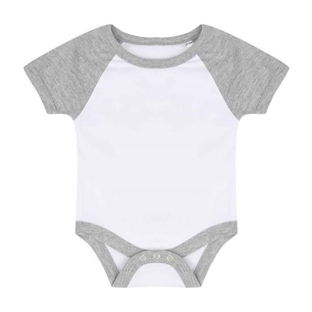 Larkwood Essential Short Sleeve Baby Baseball Bodysuit