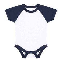 Larkwood Essential Short Sleeve Baby Baseball Bodysuit