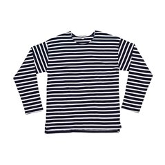 One By Mantis Unisex Long Sleeve Breton Stripe T-Shirt