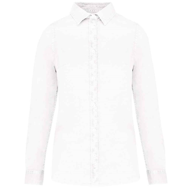Native Spirit Ladies Washed Long Sleeve Shirt