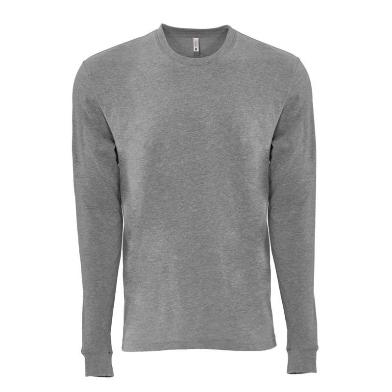 Next Level Apparel Unisex Sueded Long Sleeve Crew Neck T-Shirt