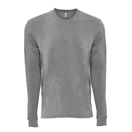 Next Level Apparel Unisex Sueded Long Sleeve Crew Neck T-Shirt