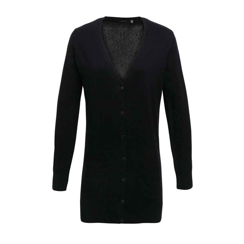 Premier Ladies Longline V Neck Cardigan