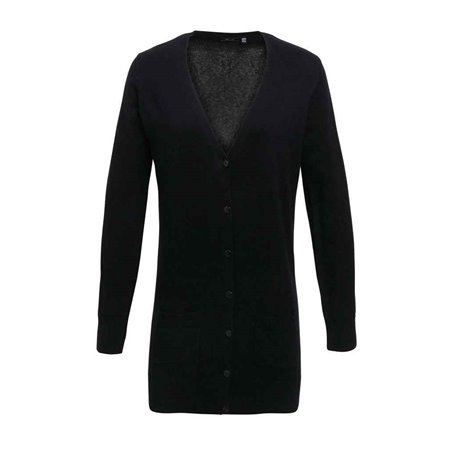 Premier Ladies Longline V Neck Cardigan