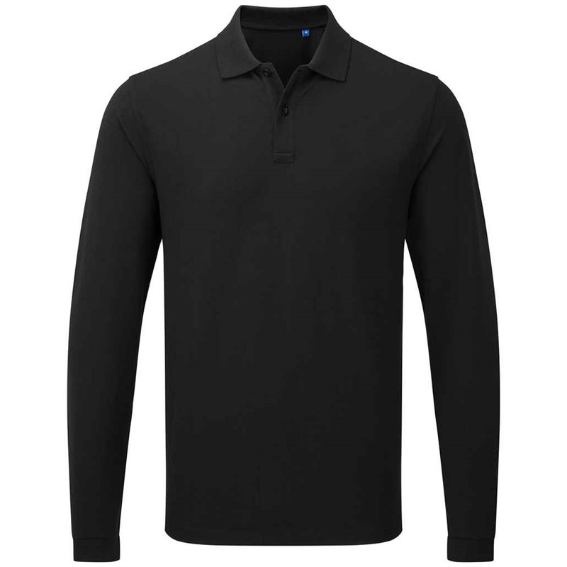 Premier Essential Unisex Long Sleeve Polo Shirt