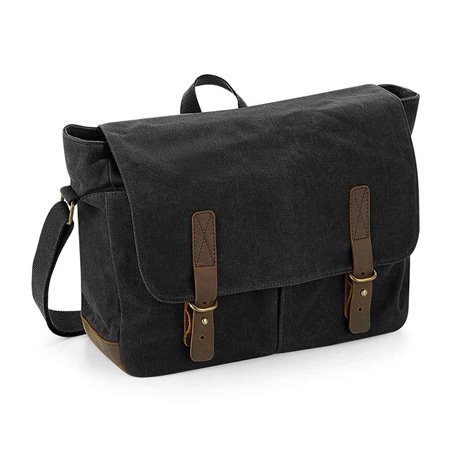 Quadra Heritage Waxed Canvas Messenger