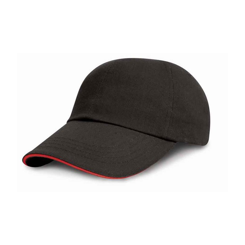 Result Low Profile Heavy Brushed Cotton Cap with Sandwich Peak