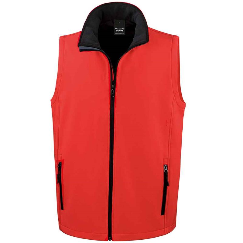 Result Core Printable Soft Shell Bodywarmer