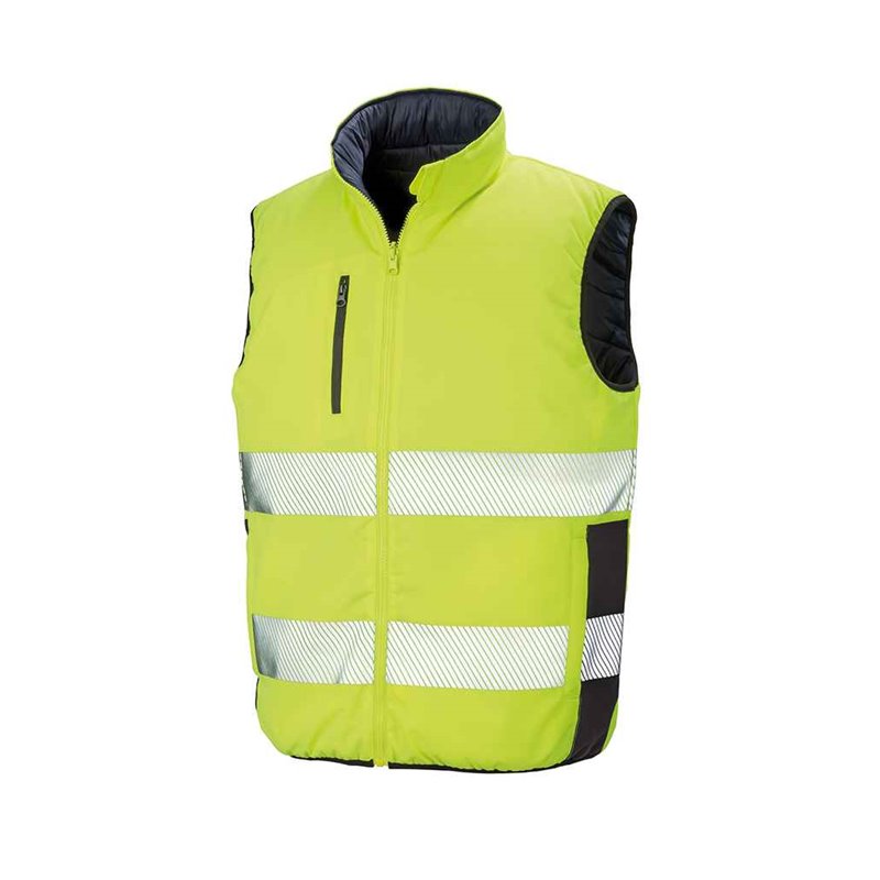 Result Safe-Guard Reversible Soft Padded Gilet