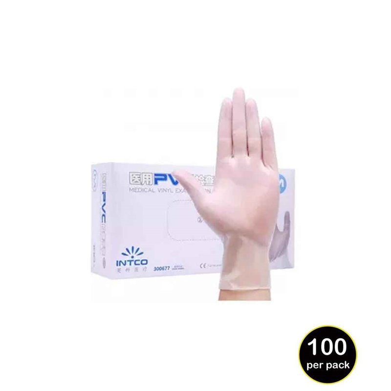 Result Clear Synthetic Vinyl Disposable Gloves