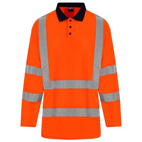Pro RTX High Visibility Long Sleeve Polo Shirt