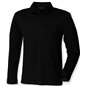 SF Men Long Sleeve Stretch Polo Shirt