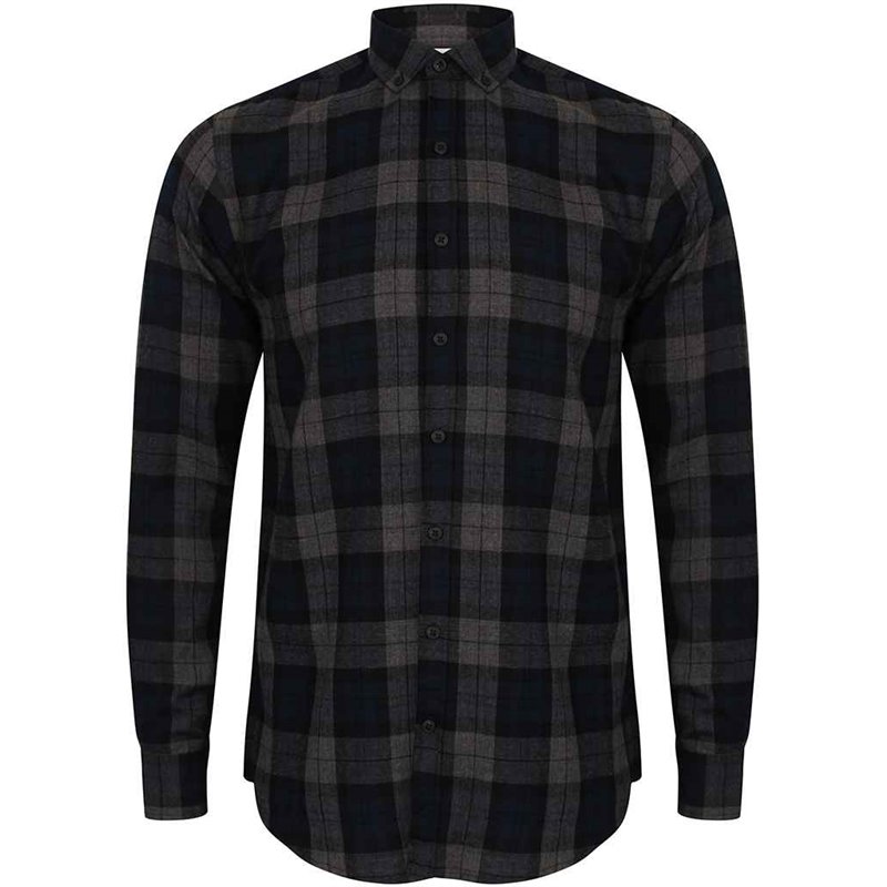 SF Men Brushed Check Casual Shirt