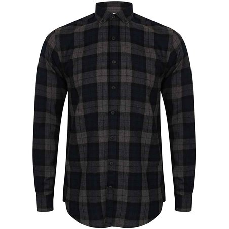 SF Men Brushed Check Casual Shirt
