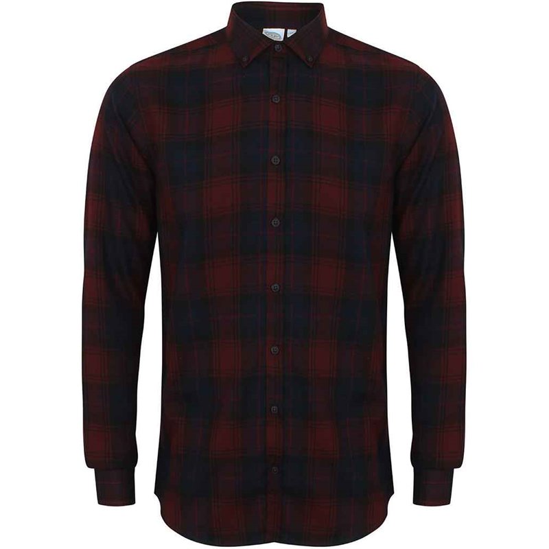 SF Men Brushed Check Casual Shirt