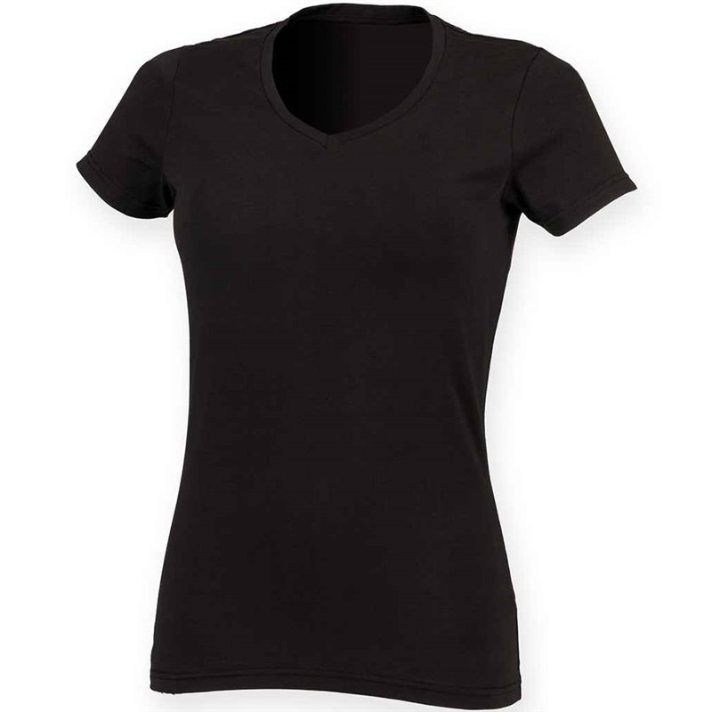 SF Ladies Feel Good Stretch V Neck T-Shirt