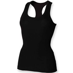 SF Ladies Stretch Rib Racer Back Vest