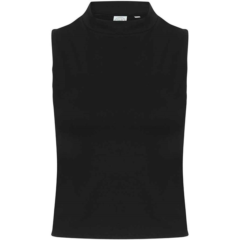 SF Ladies High Neck Crop Vest