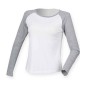 SF Ladies Long Sleeve Baseball T-Shirt