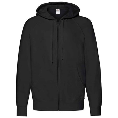 Fruit of the Loom Lightweight Zip Hooded Sweatshirt