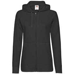 Fruit of the Loom Lady Fit Lightweight Zip Hooded Sweatshirt