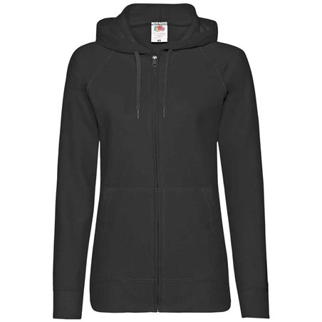 Fruit of the Loom Lady Fit Lightweight Zip Hooded Sweatshirt