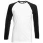 Fruit of the Loom Contrast Long Sleeve Baseball T-Shirt