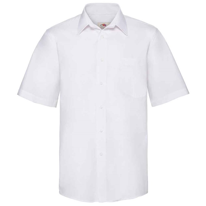Fruit of the Loom Short Sleeve Poplin Shirt